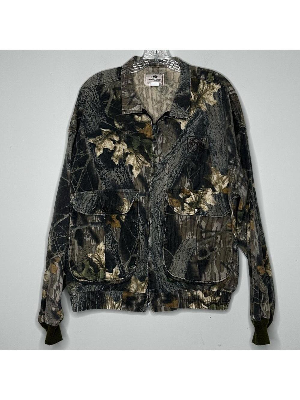 Men's Mossy Oak Camouflage Jacket - Dodge embroidered Large